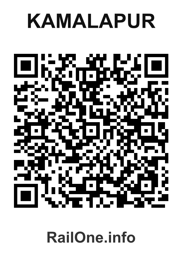 RailOne QR Code for Kamalapur station