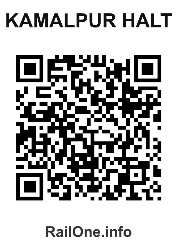 RailOne QR Code for Kamalpur Halt station