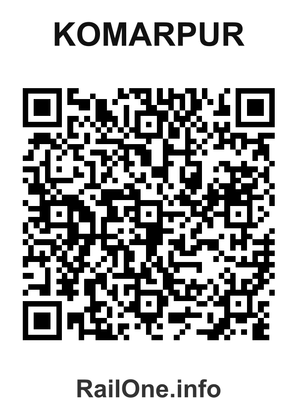 RailOne QR Code for Komarpur station