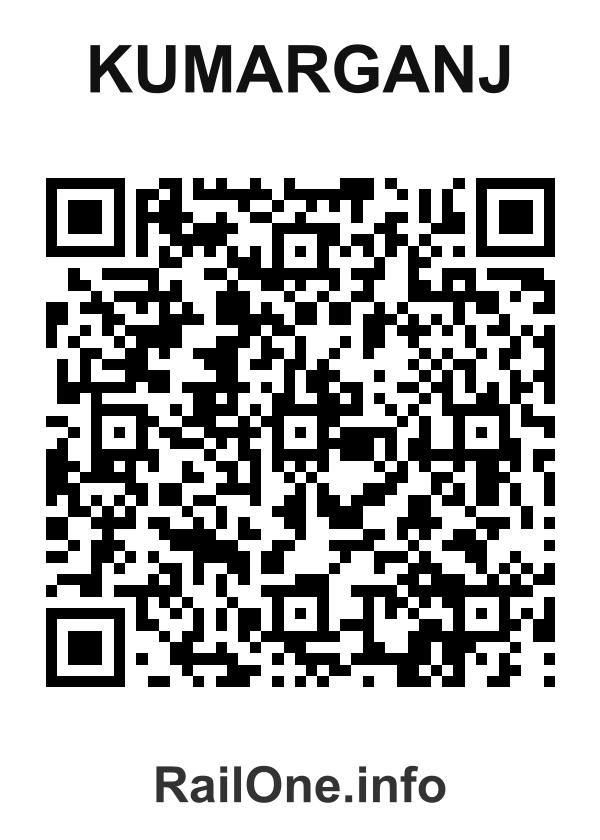RailOne QR Code for Kumarganj station