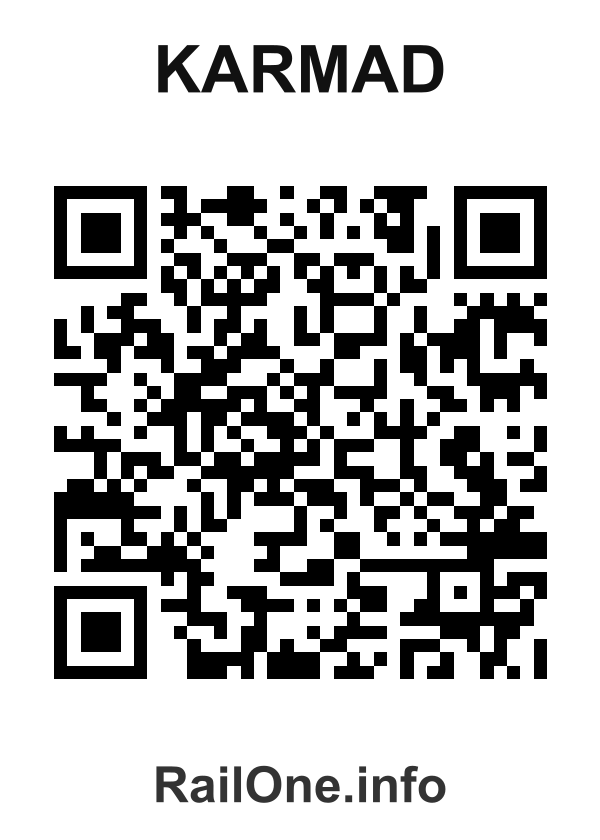 RailOne QR Code for Karmad station