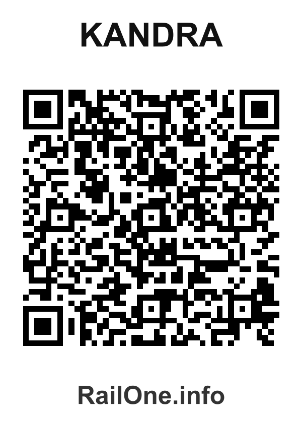RailOne QR Code for Kandra station