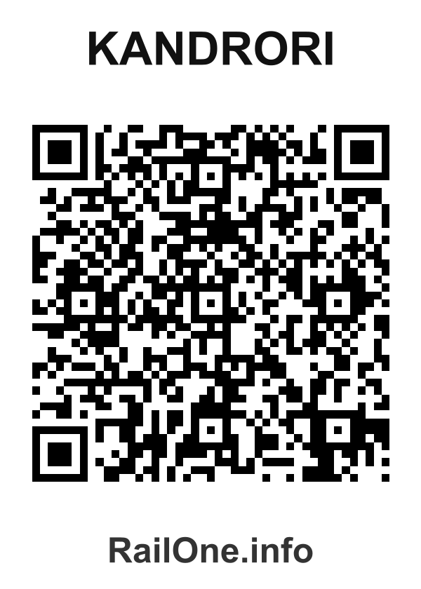 RailOne QR Code for Kandrori station