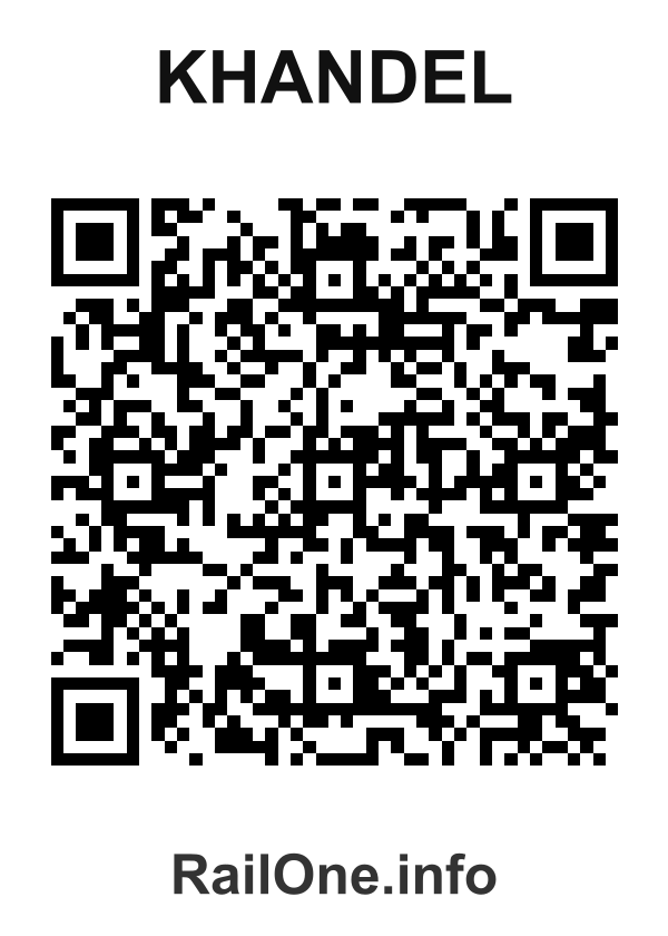 RailOne QR Code for Khandel station