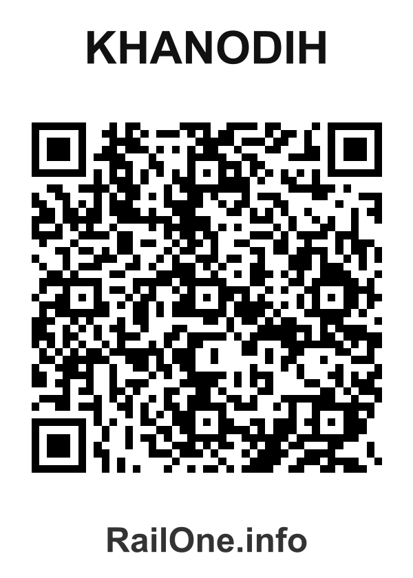 RailOne QR Code for Khanodih station