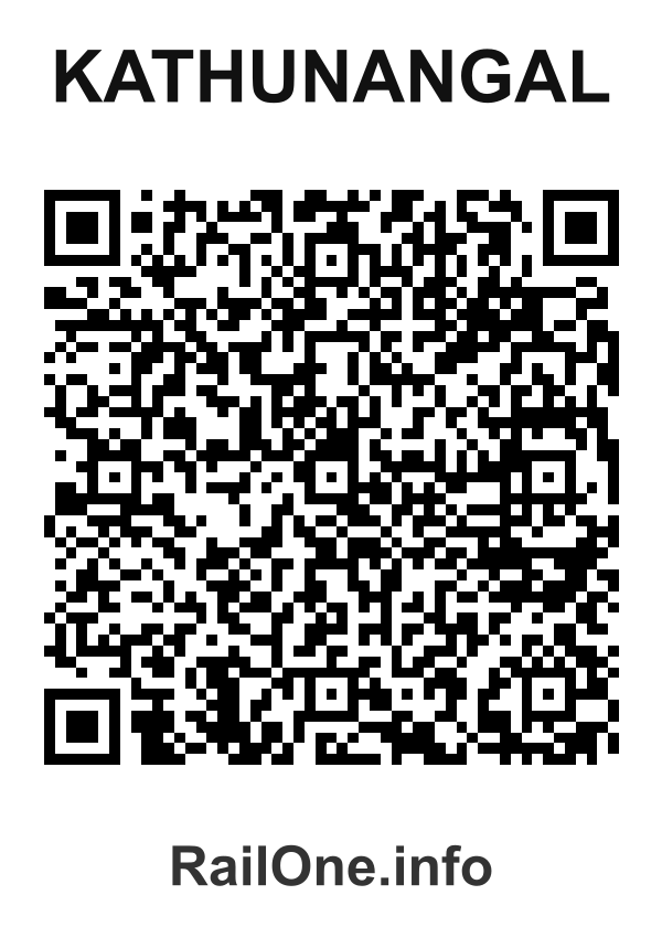 RailOne QR Code for Kathunangal station