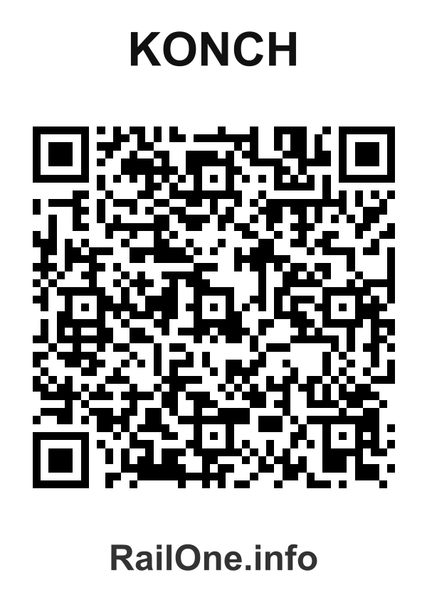 RailOne QR Code for Konch station