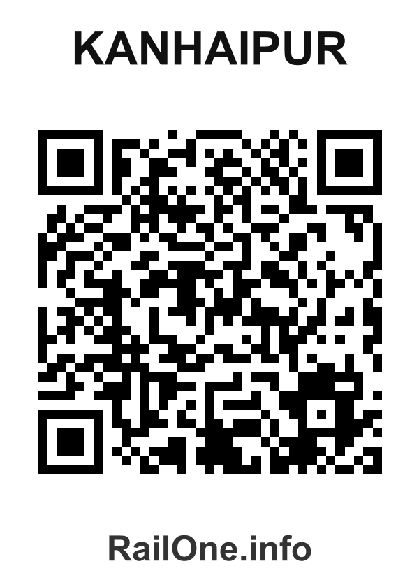 RailOne QR Code for Kanhaipur station