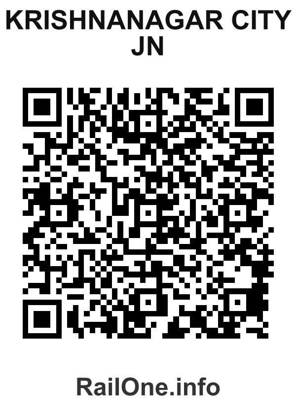 RailOne QR Code for Krishnanagar City Jn station