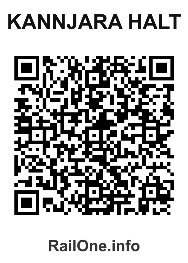 RailOne QR Code for Kannjara Halt station