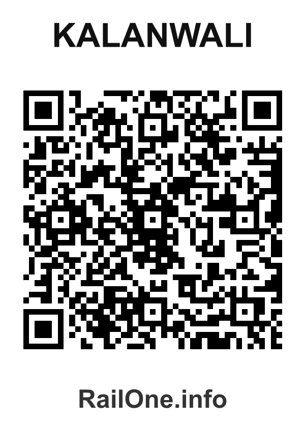 RailOne QR Code for Kalanwali station