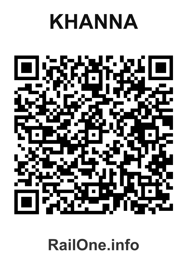 RailOne QR Code for Khanna station