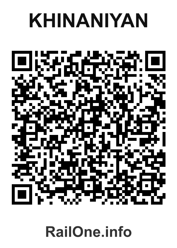 RailOne QR Code for Khinaniyan station
