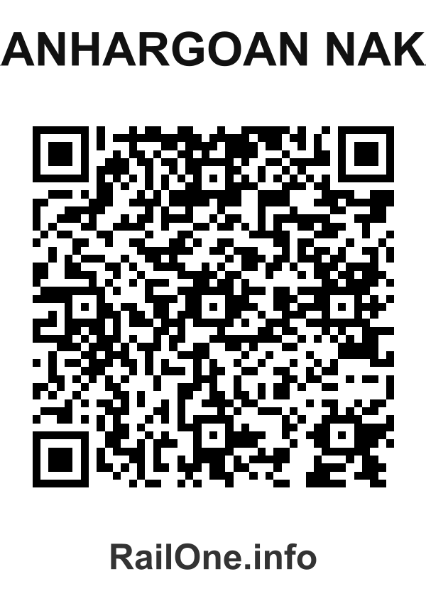 RailOne QR Code for Kanhargoan Naka station