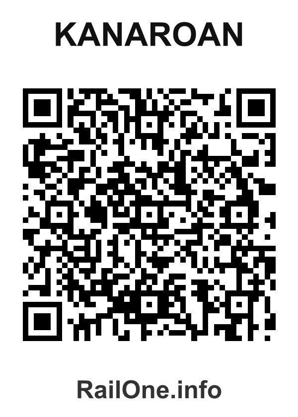 RailOne QR Code for Kanaroan station