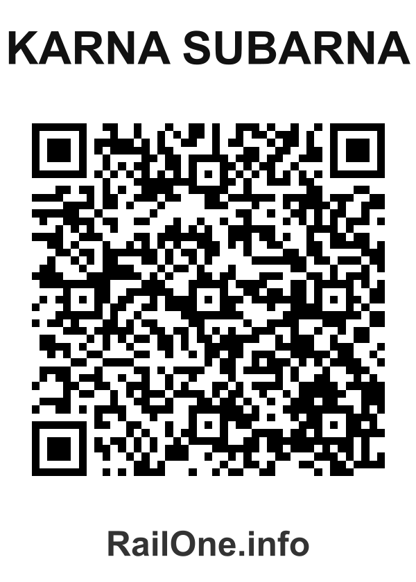 RailOne QR Code for Karna Subarna station