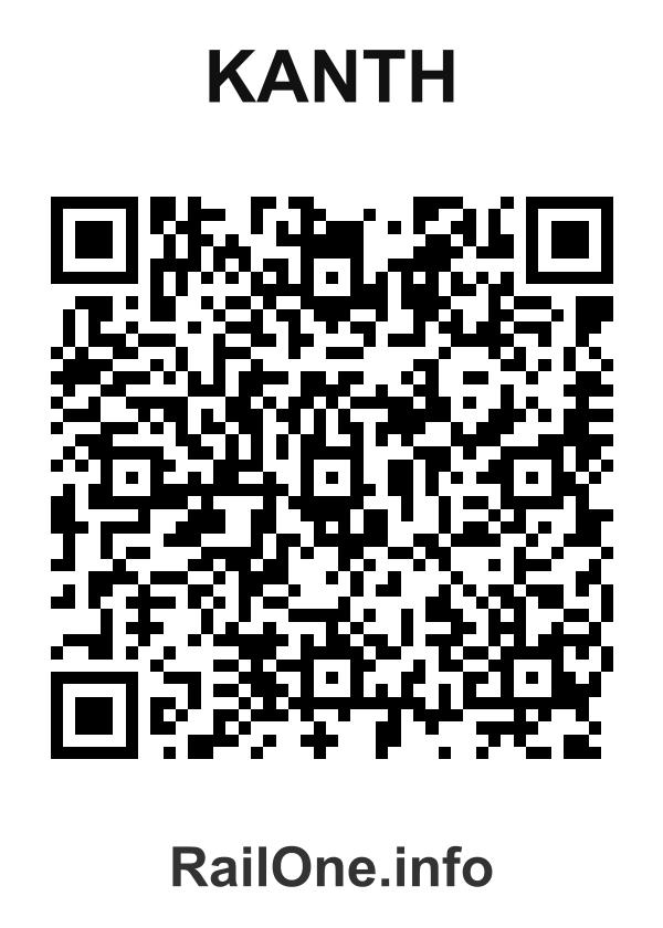 RailOne QR Code for Kanth station