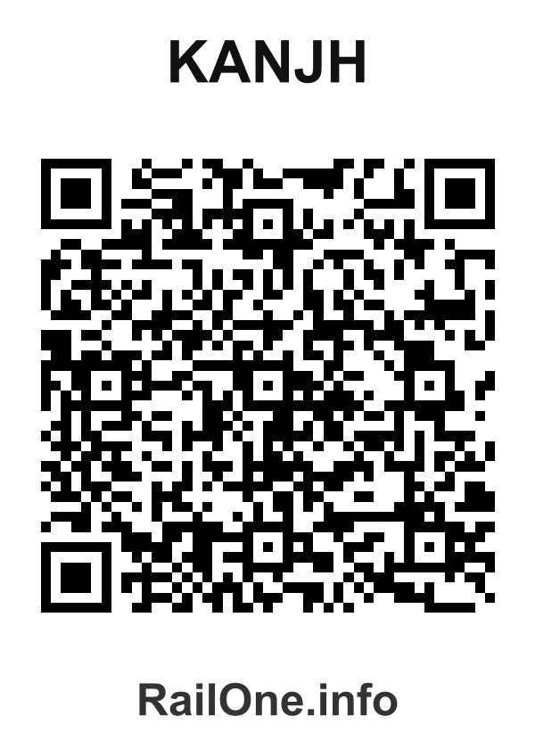 RailOne QR Code for Kanjh station