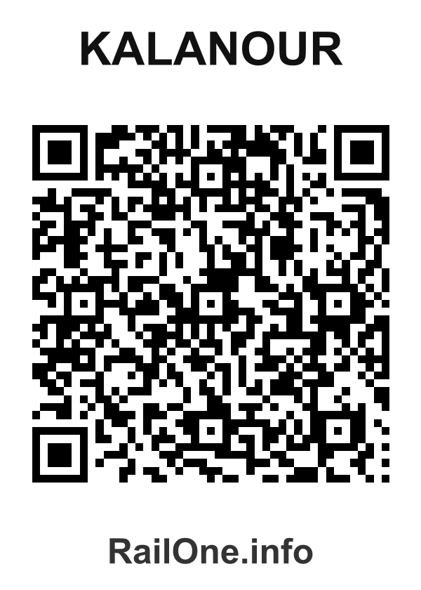 RailOne QR Code for Kalanour station