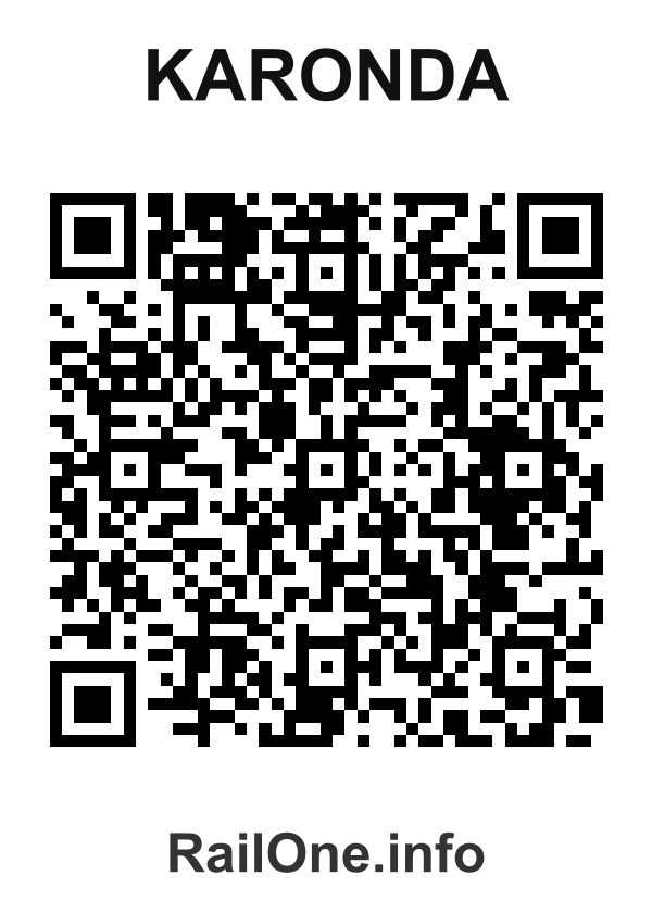 RailOne QR Code for Karonda station