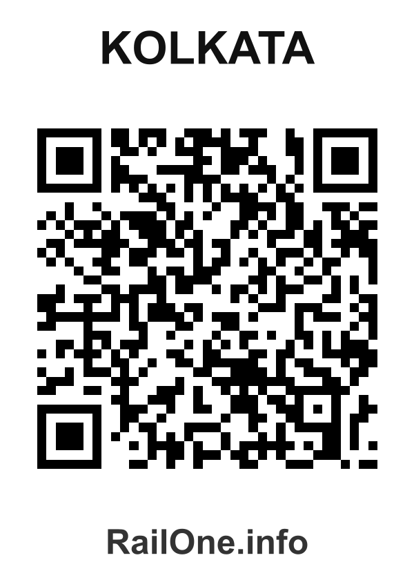 RailOne QR Code for Kolkata station