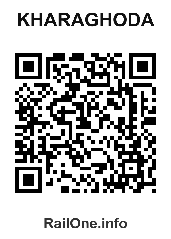 RailOne QR Code for Kharaghoda station