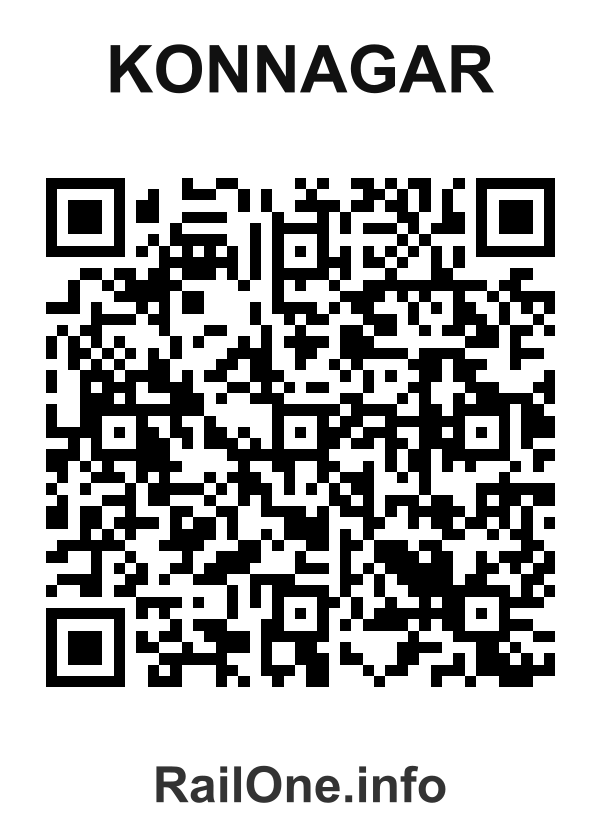 RailOne QR Code for Konnagar station
