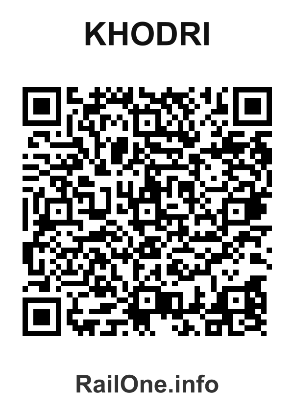 RailOne QR Code for Khodri station