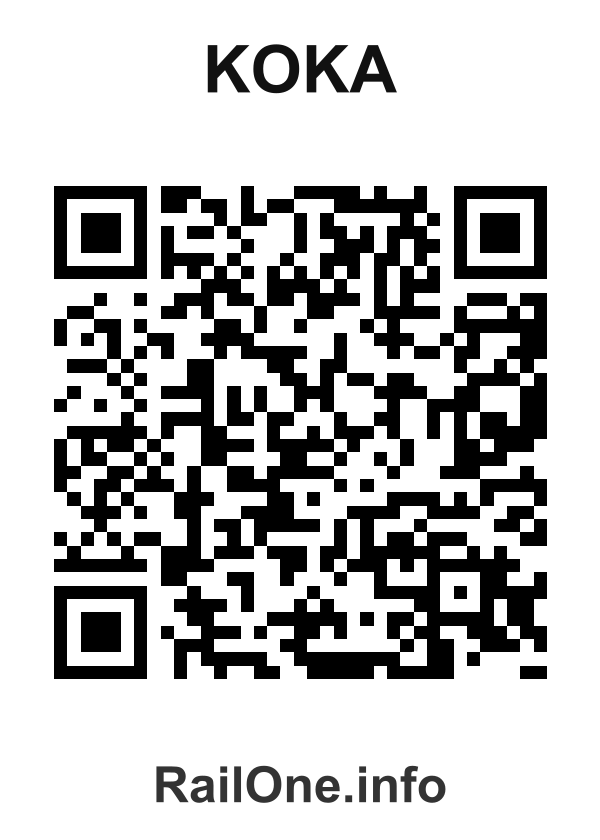 RailOne QR Code for Koka station
