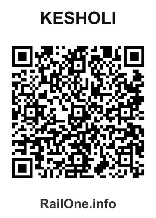 RailOne QR Code for Kesholi station