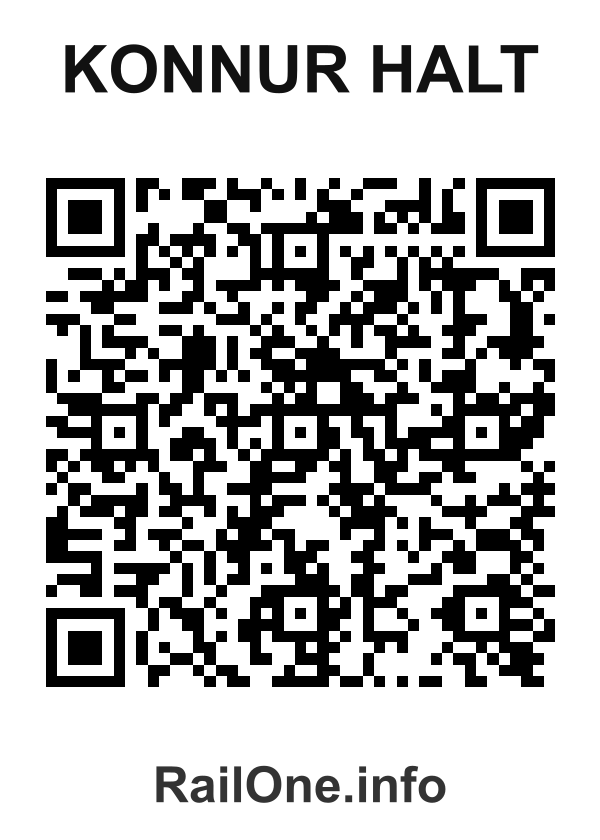 RailOne QR Code for Konnur Halt station