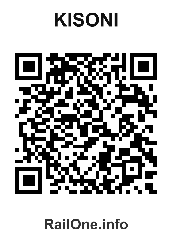 RailOne QR Code for Kisoni station