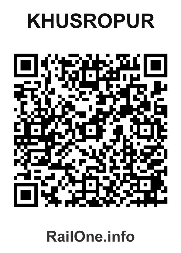 RailOne QR Code for Khusropur station