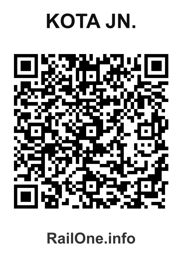 RailOne QR Code for Kota Jn. station