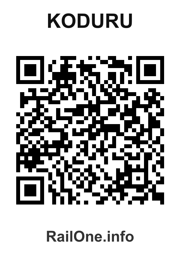 RailOne QR Code for Koduru station