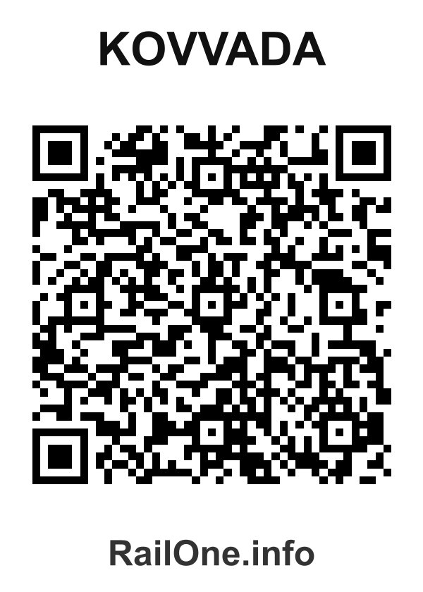RailOne QR Code for Kovvada station