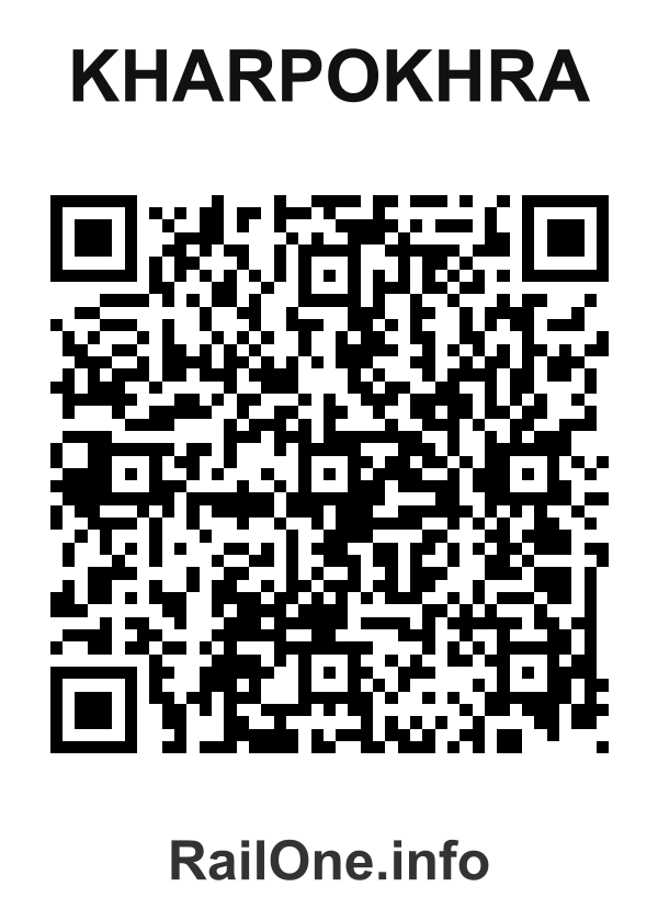 RailOne QR Code for Kharpokhra station