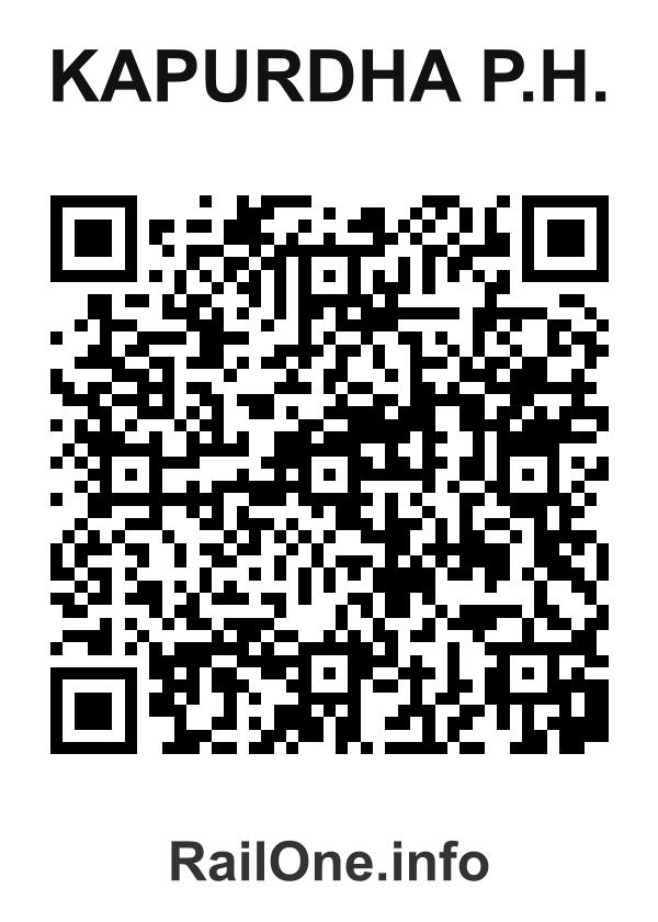 RailOne QR Code for Kapurdha P.h. station