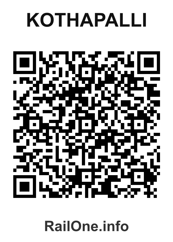 RailOne QR Code for Kothapalli station