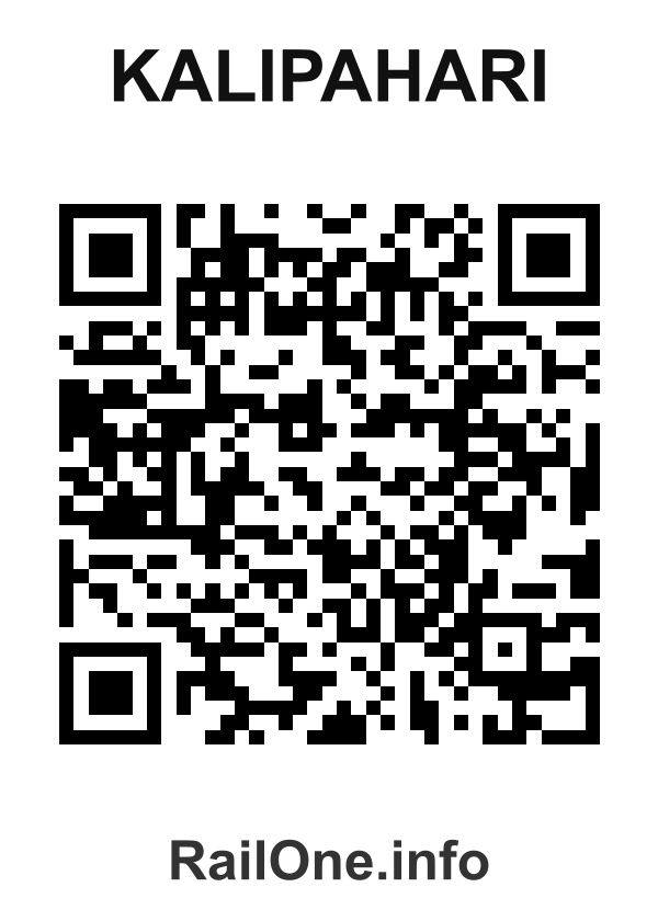 RailOne QR Code for Kalipahari station