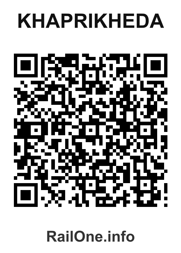 RailOne QR Code for Khaprikheda station