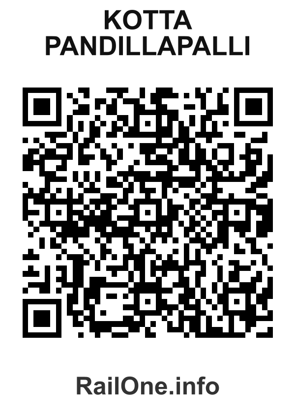 RailOne QR Code for Kotta Pandillapalli station