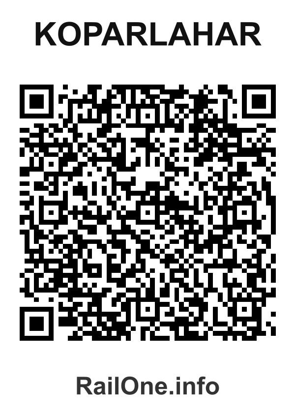 RailOne QR Code for Koparlahar station