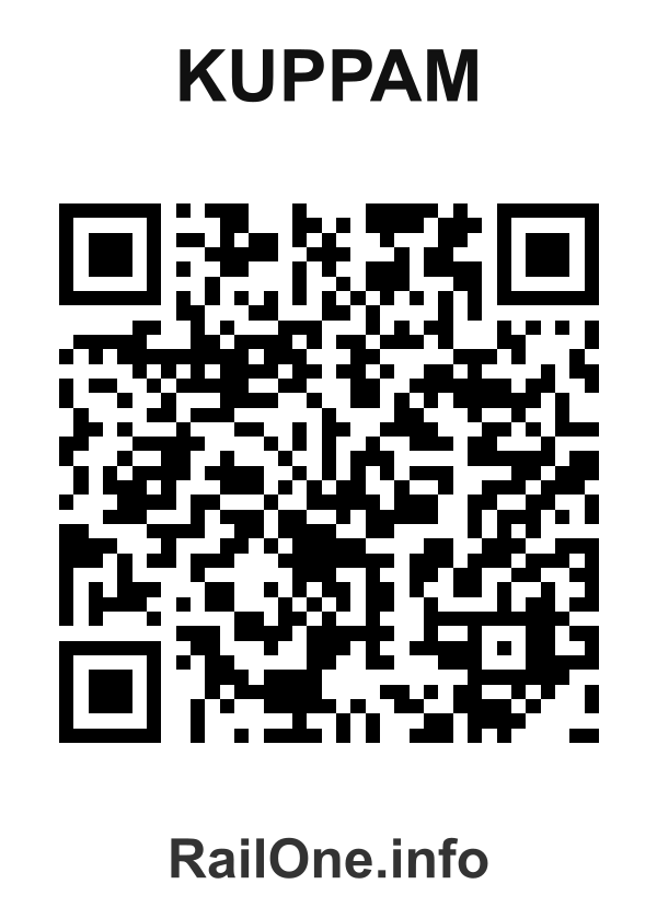 RailOne QR Code for Kuppam station