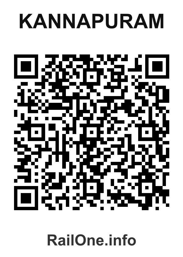 RailOne QR Code for Kannapuram station