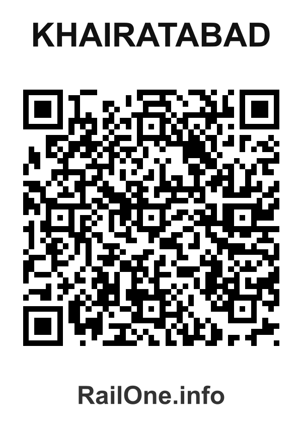 RailOne QR Code for Khairatabad station