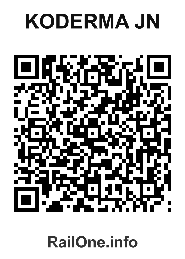 RailOne QR Code for Koderma Jn station