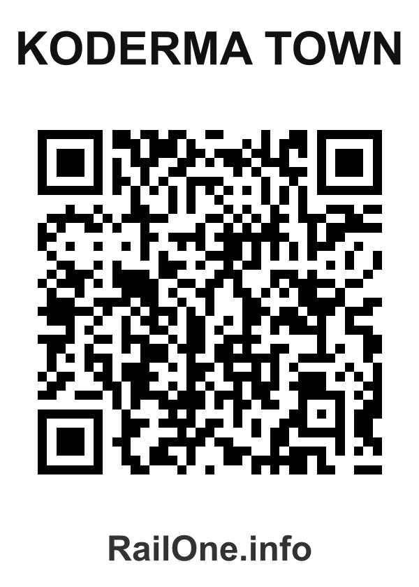 RailOne QR Code for Koderma Town station