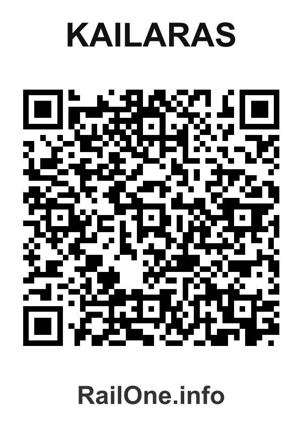 RailOne QR Code for Kailaras station