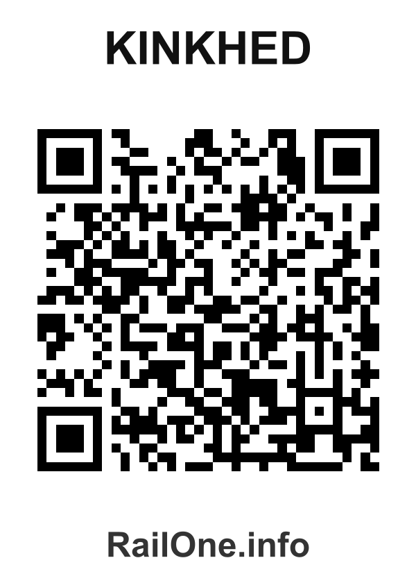 RailOne QR Code for Kinkhed station